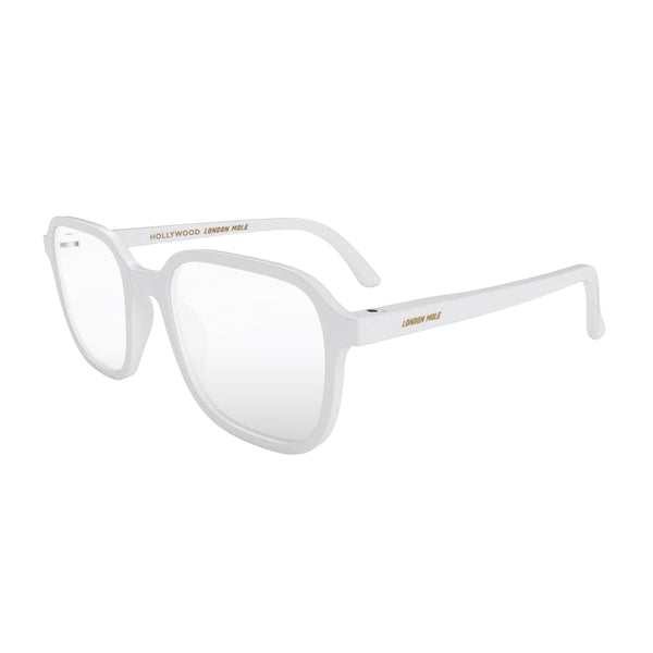 London Mole Hollywood Reading Glasses In Matt White