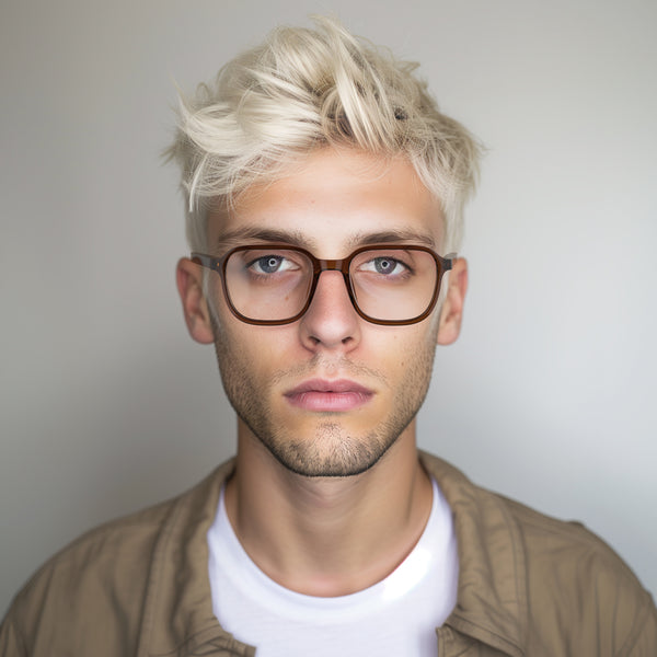 London Mole Hollywood Reading Glasses In Transparent Brown