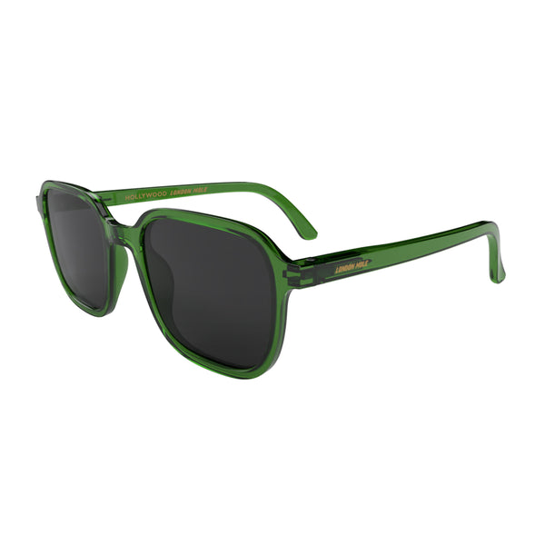 London Mole Hollywood Sunglasses In Transparent Green