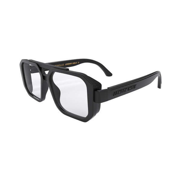 London Mole Huntsville Blue Blocker Glasses In Rubberised Black