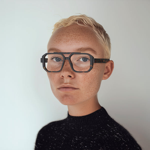 London Mole Huntsville Blue Blocker Glasses In Rubberised Tortoiseshell