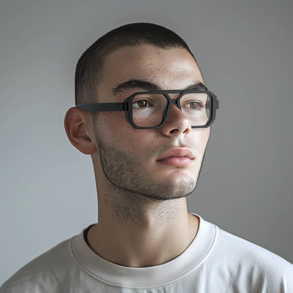 London Mole Huntsville Reading Glasses In Rubberised Black