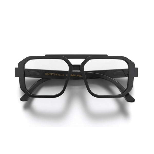 london mole Huntsville reading glasses in rubberised black