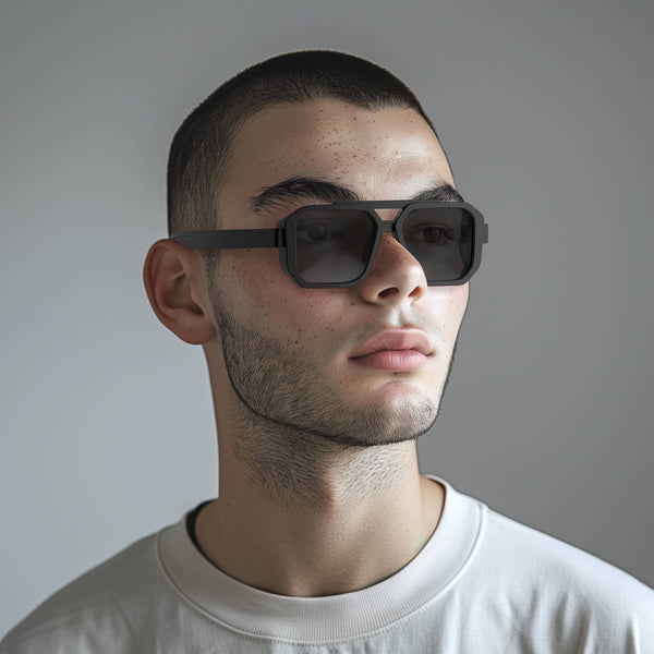 London Mole Huntsville Sunglasses In Rubberised Black