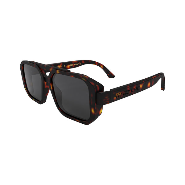London Mole Huntsville Sunglasses In Rubberised Tortoiseshell