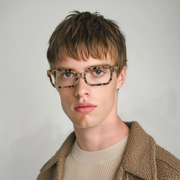 London Mole Icy Reading Glasses In Gloss Pale Tortoiseshell