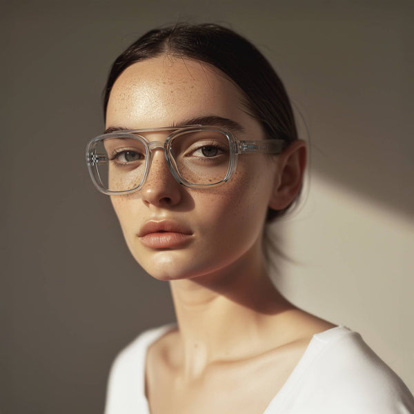 London Mole Kennedy Reading Glasses In Gloss Transparent
