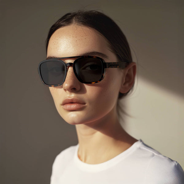London Mole Kennedy Sunglasses In Gloss Tortoiseshell