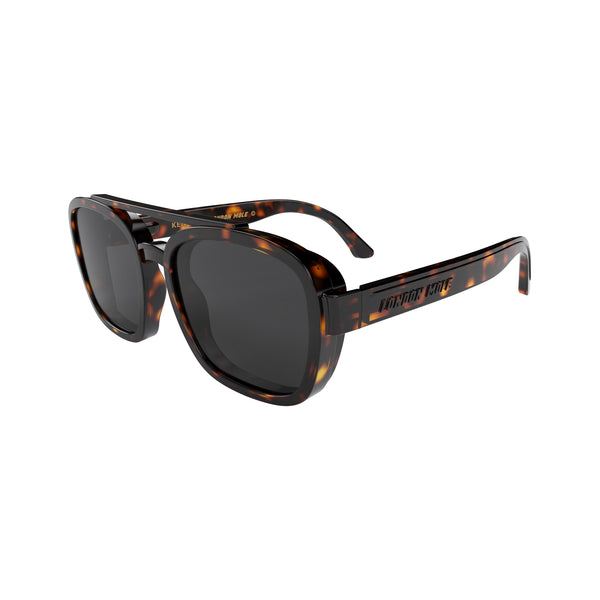 London Mole Kennedy Sunglasses In Gloss Tortoiseshell