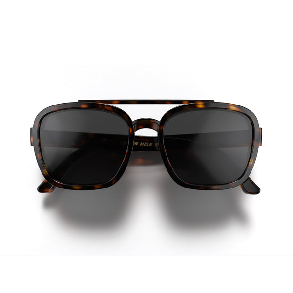 london mole Kennedy sunglasses in gloss tortoiseshell