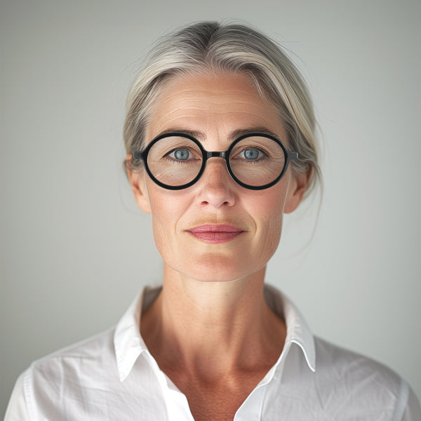London Mole Artist Reading Glasses In Gloss Black