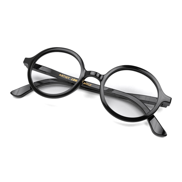 London Mole Artist Reading Glasses In Gloss Black