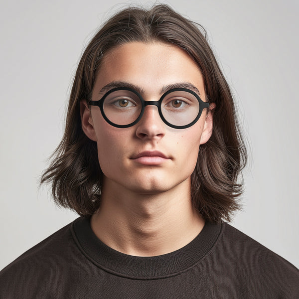 London Mole Artist Reading Glasses In Matt Black