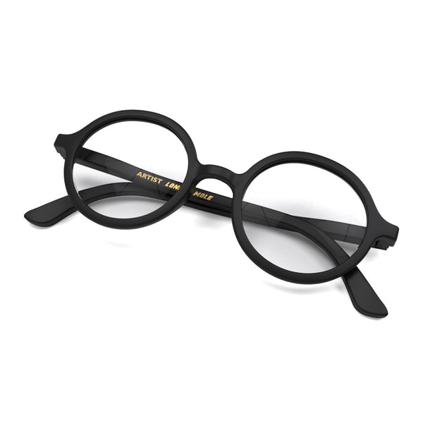 London Mole Artist Reading Glasses In Matt Black
