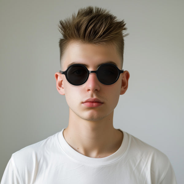 London Mole Artist Sunglasses In Gloss Black