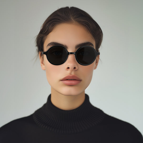 London Mole Artist Sunglasses In Gloss Black