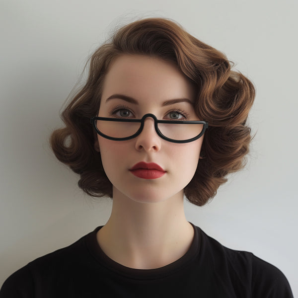 London Mole Brainy Reading Glasses In Gloss Black
