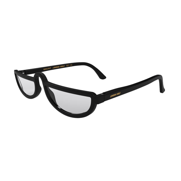 London Mole Brainy Reading Glasses In Matt Black