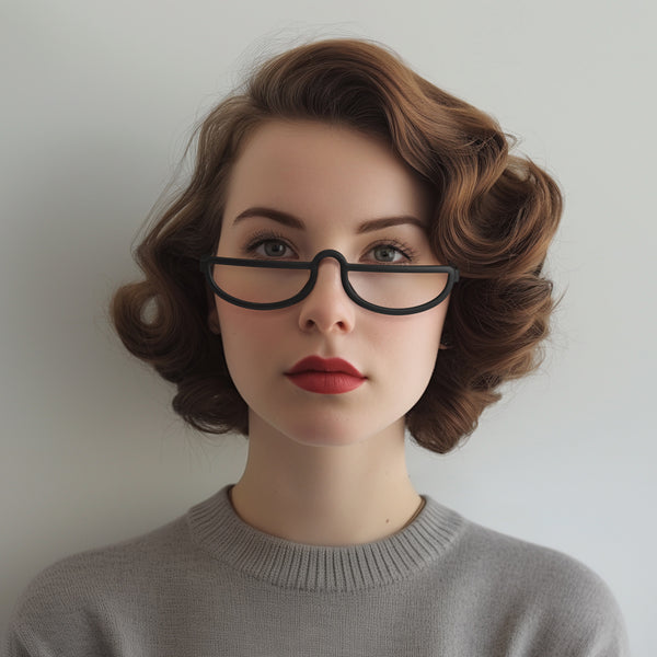 London Mole Brainy Reading Glasses In Matt Black