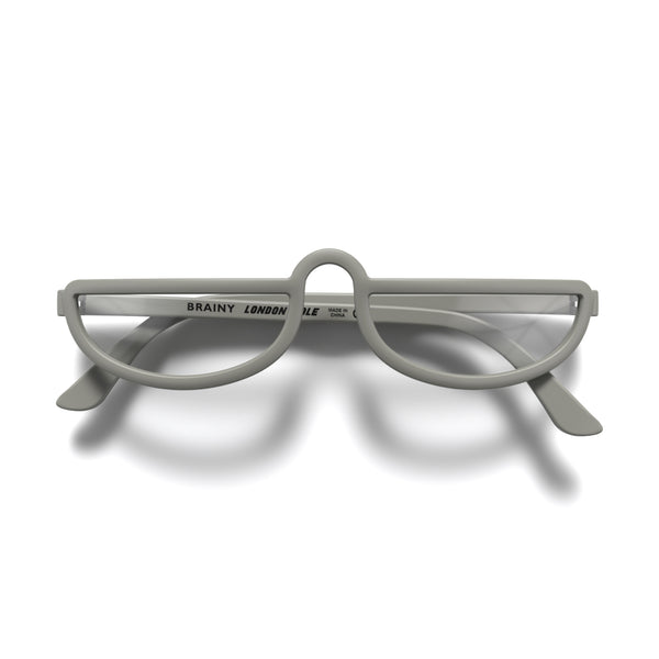 london mole Brainy reading glasses in matt grey