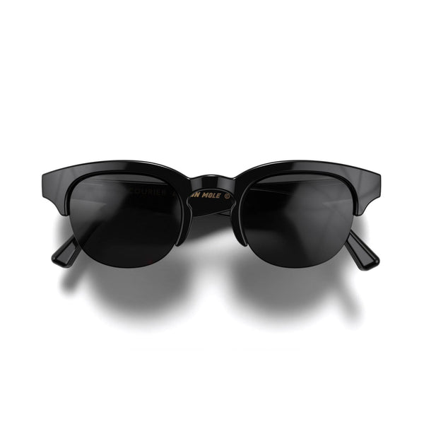 london mole Courier sunglasses in gloss black