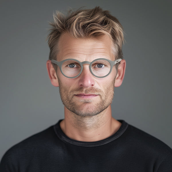 London Mole Graduate Reading Glasses In Matt Grey