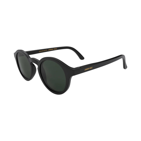 London Mole Graduate Sunglasses In Matt Black