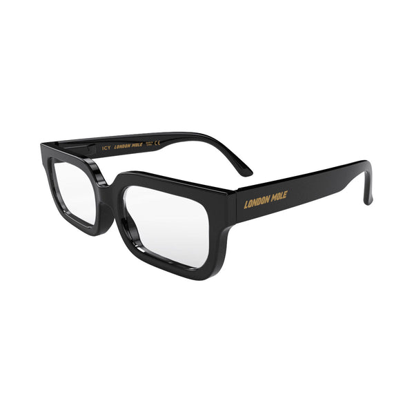 London Mole Icy Reading Glasses In Gloss Black