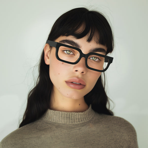 London Mole Icy Reading Glasses In Matt Black
