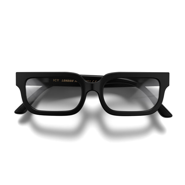 london mole Icy reading glasses in matt black