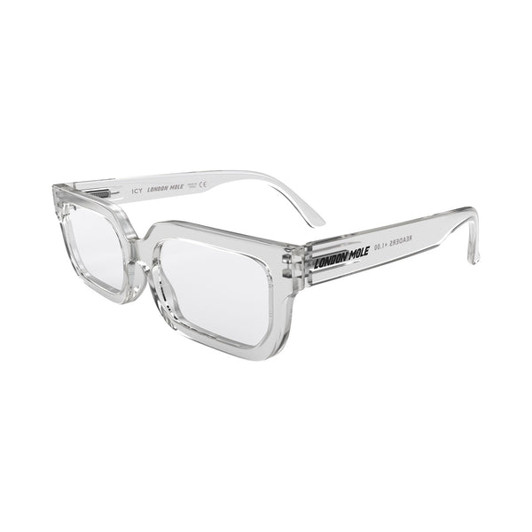 London Mole Icy Reading Glasses In Transparent