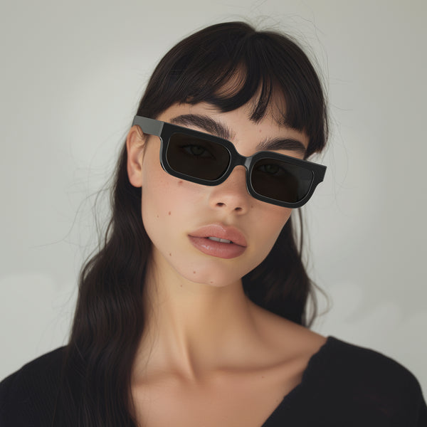 London Mole Icy Sunglasses In Gloss Black