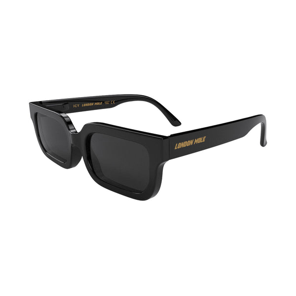 London Mole Icy Sunglasses In Gloss Black