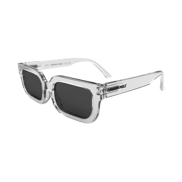 London Mole Icy Sunglasses In Transparent