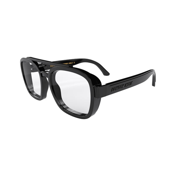 London Mole Kennedy Reading Glasses In Gloss Black