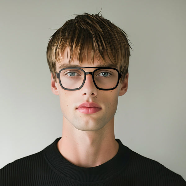 London Mole Kennedy Reading Glasses In Gloss Black