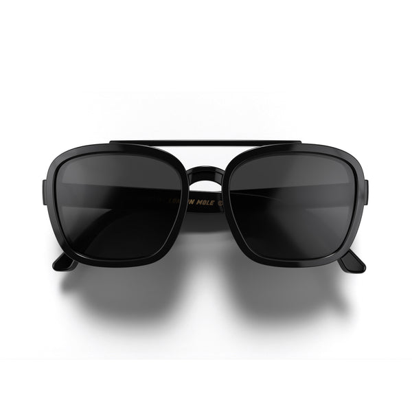 london mole Kennedy sunglasses in gloss black
