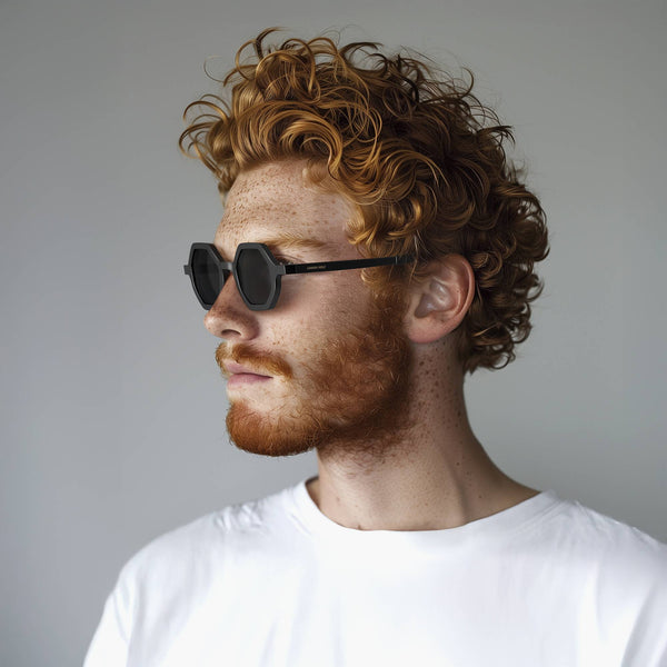 London Mole Malibu Sunglasses In Rubberised Black