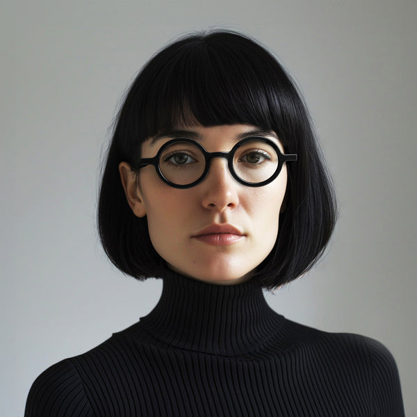 London Mole Moley Reading Glasses In Gloss Black