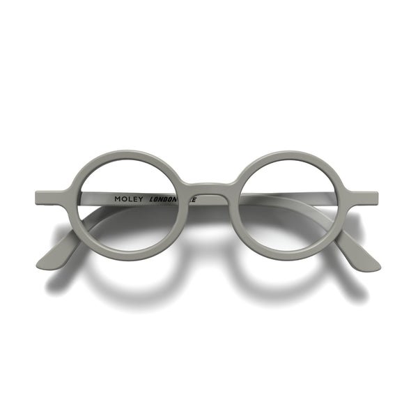london mole Moley reading glasses in matt grey