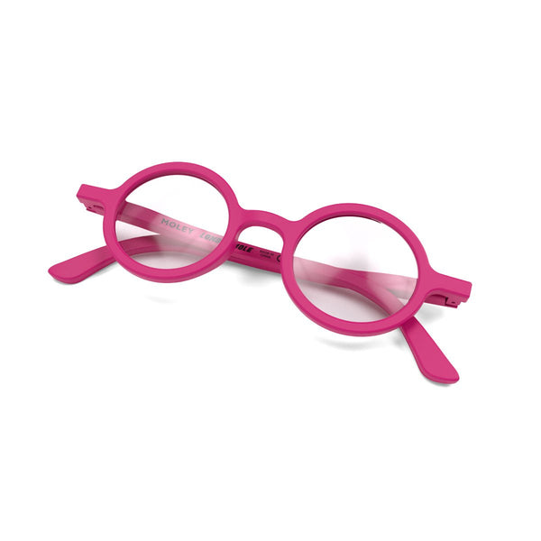 London Mole Moley Reading Glasses In Matt Pink