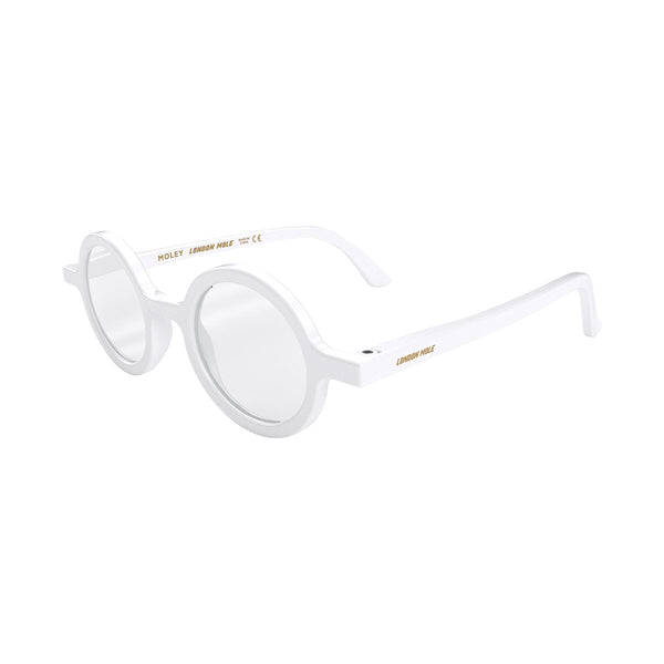London Mole Moley Reading Glasses In Matt White