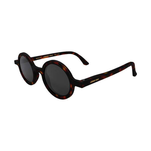 London Mole Moley Sunglasses In Matt Tortoiseshell