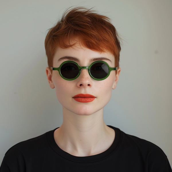 London Mole Moley Sunglasses In Transparent Green