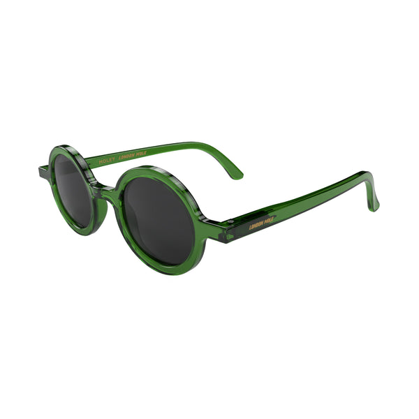 London Mole Moley Sunglasses In Transparent Green