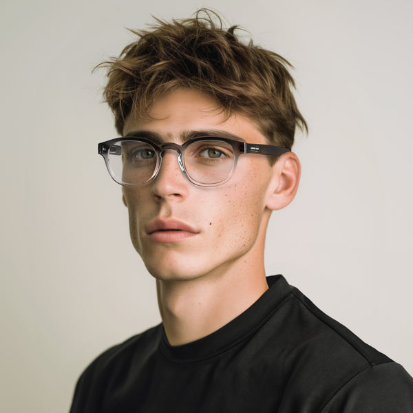 London Mole Monalux Reading Glasses In Black Fade
