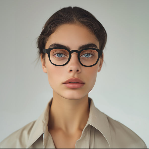 London Mole Monalux Reading Glasses In Matt Black