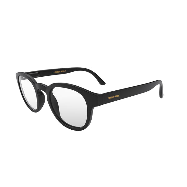 London Mole Monalux Reading Glasses In Matt Black