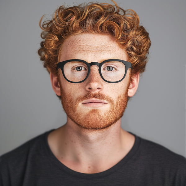 London Mole Monalux Reading Glasses In Matt Black