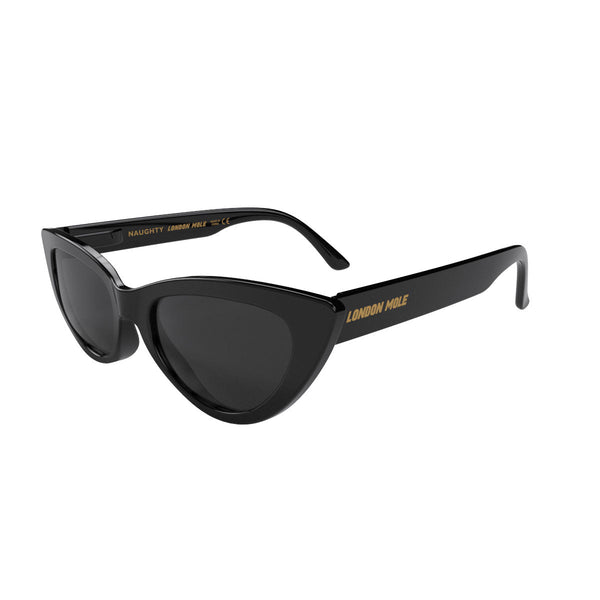 London Mole Naughty Sunglasses In Gloss Black